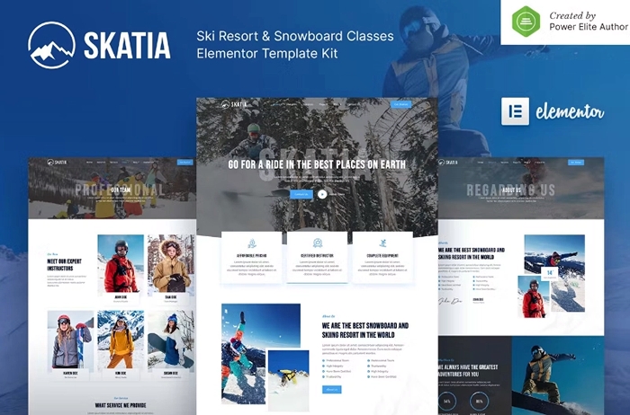 Skatia – Ski Resort & Snowboard Classes Elementor Template Kit 1.0.0