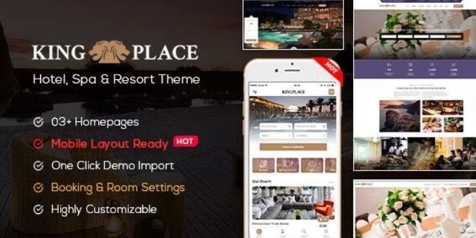 KingPlace – Hotel Booking Spa & Resort WP Theme 1.2.9