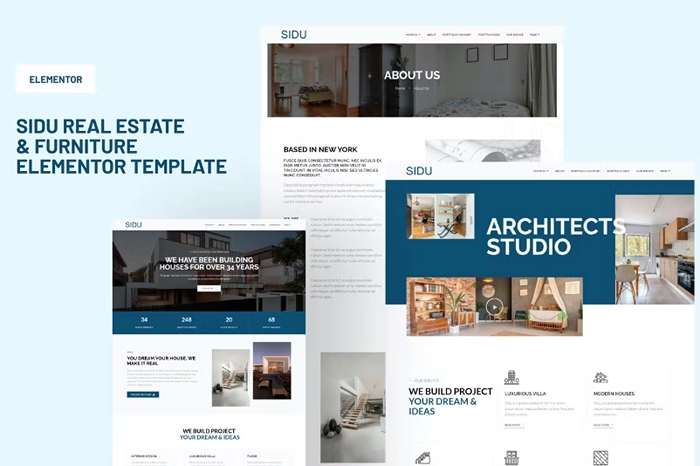 Sidu – Real Estate & Furniture Elementor Template Kit 1.0.0