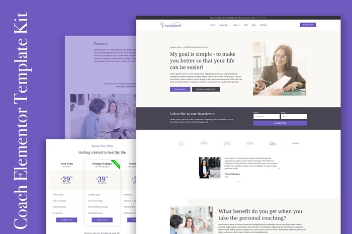 Coachkit – Life Coach Elementor Template Kit 1.0.0