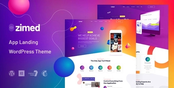 Zimed – App Landing WordPress Theme 1.0