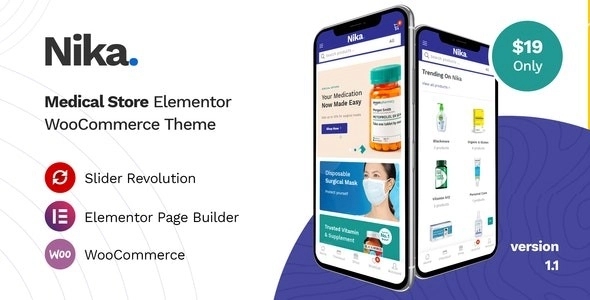 Nika – Medical Elementor WooCommerce Theme 1.1.7