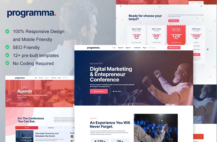Programma – Event & Conference Elementor Template Kit 1.0.0