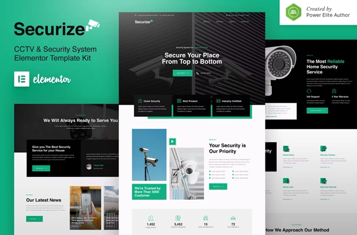 Securize – CCTV & Security Elementor Template Kit 1.0.0