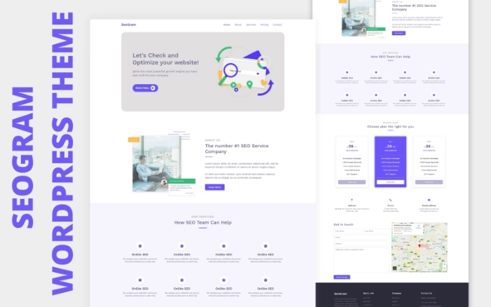 Seogram One Page WordPress Theme 1.0.0
