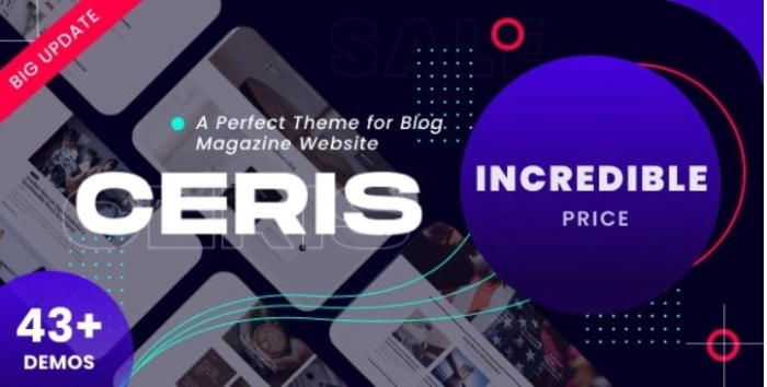 Ceris – Magazine & Blog WordPress Theme 4.0