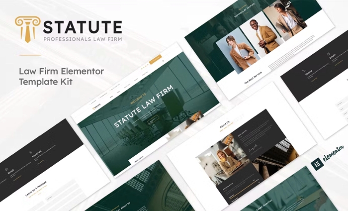 Statute – Law Firm & Attorney Elementor Template Kit 1.0.0