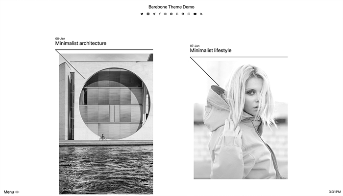 Barebone – Brutalist Theme WordPress 20.13.1