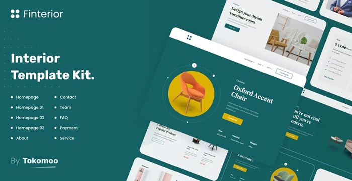 Finterior – Interior Design & Architecture Elementor Template Kit 1.0.0