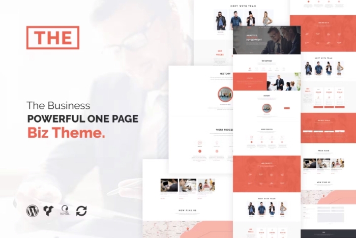 The Business – Powerful One Page Biz WP Theme 1.6.1