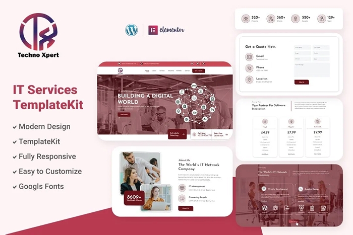 Techno Xpert – Software Agency & IT Solutions Service Template Kit 1.0.0