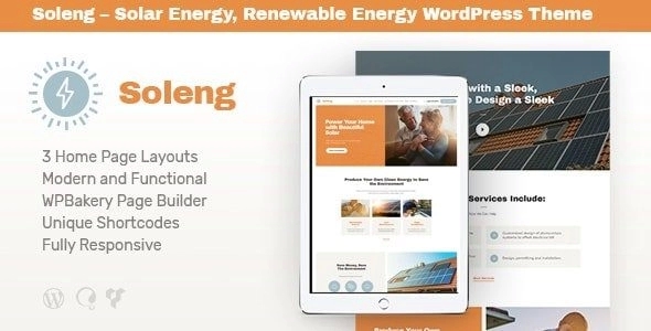 Soleng – A Solar Energy Company WordPress Theme 1.0.4