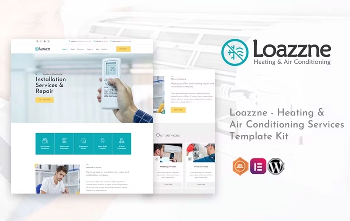 Loazzne – Heating & Air Conditioning Services Template Kit 1.0.0