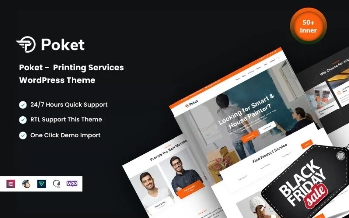 Poket – Printing Services WordPress Theme 1.0.0