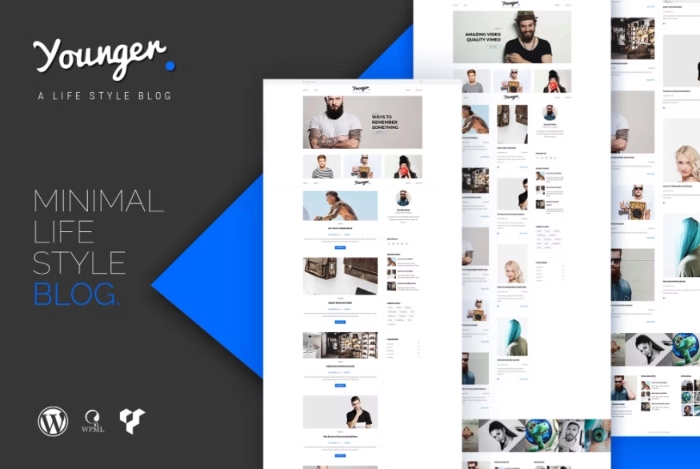 Younger Blogger – Personal Blog WordPress Theme 1.1