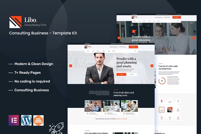 Libo – Consulting Business Elementor Template Kit 1.0.0