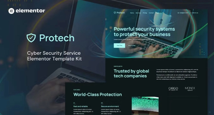 Protech – Cyber Security Service Elementor Template Kit 1.0.0