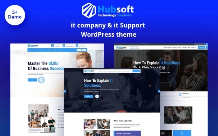 Hubsoft – IT Solutions & IT Support Elementor WP Theme 2.0.0