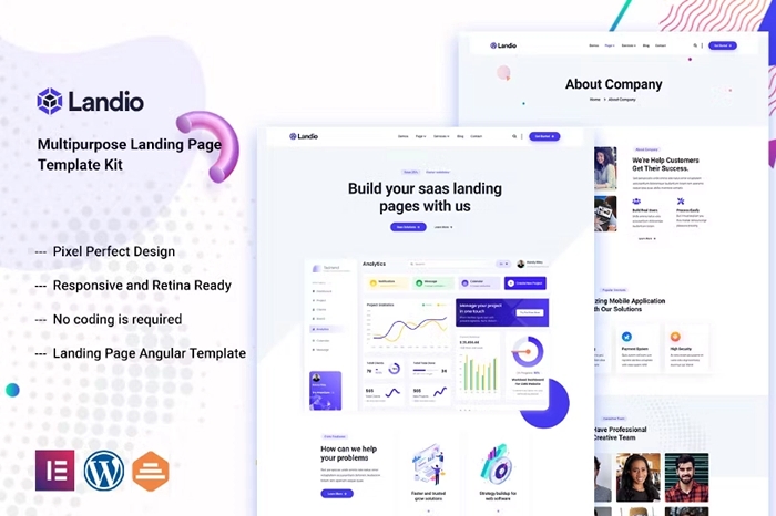 Landio – Multipurpose Elementor Template Kit 1.0.0