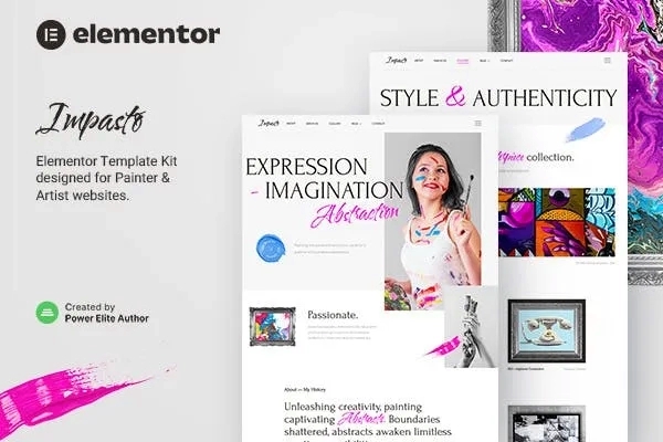 Impasto - Painter & Artist Elementor Template Kit 1.0.0