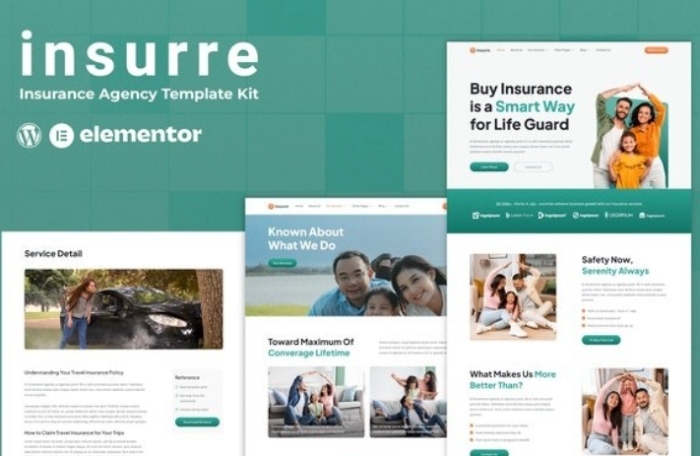 Insurre – Insurance Agency Elementor Template Kit 1.0.0