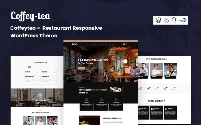 Coffeytea – Restaurant Responsive WordPress Theme 1.0.0