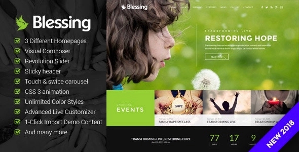 Blessing – Responsive WordPress Theme for Church Websites 1.7.6