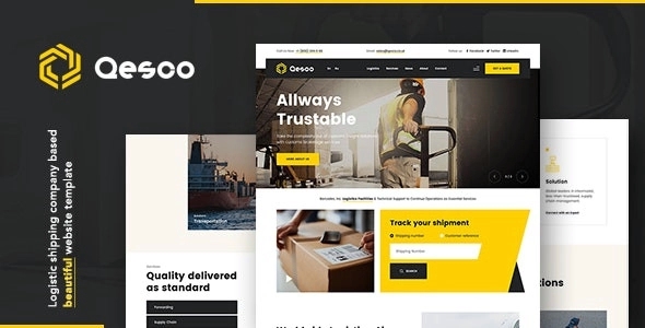 Qesco – Logistic Shipping Company WordPress Theme 1.0.0