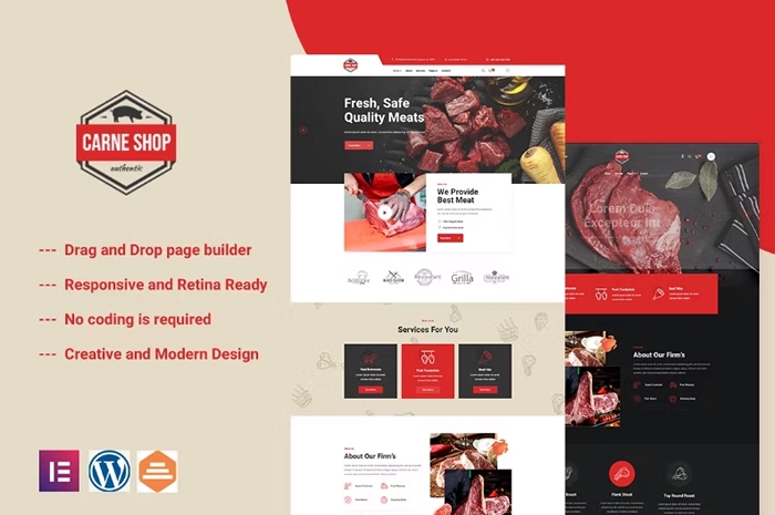 Carne - Meat Shop Elementor Template Kit 1.0.0
