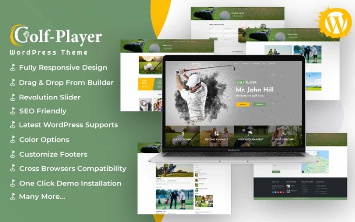 Golf player – Golf and Sport WordPress Theme 1.0.0