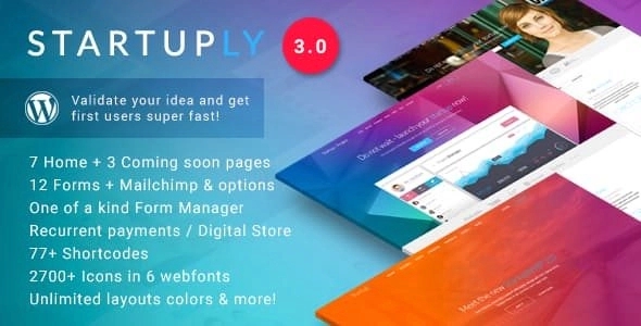 Startuply WordPress Theme 3.1