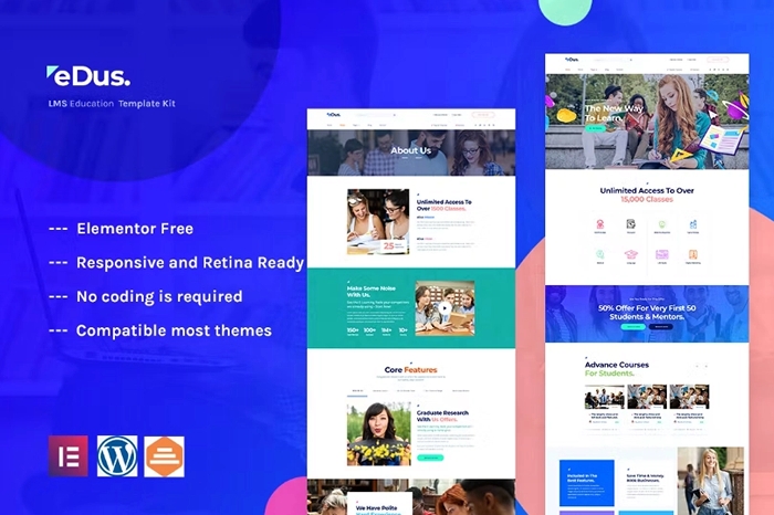 Edus β Online Education Elementor Template Kit 1.0.0