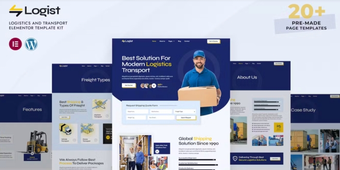 Logist – Logistics And Transport Elementor Pro Template Kit 1.0.0