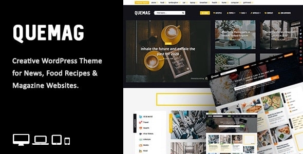 Quemag - Creative WordPress Theme for Bloggers 1.1