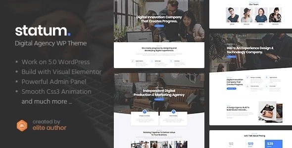 Statum – Business & Agency WordPress Theme 1.0.