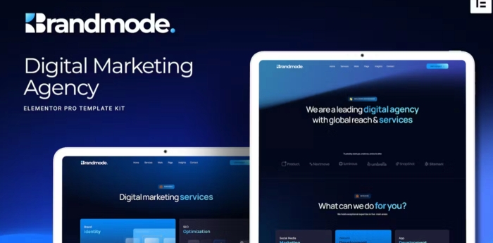 Brandmode – Digital Marketing Agency Elementor Template Kit 1.0.0