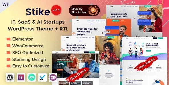 Stike – Technology & SEO IT Startup Elementor 2.8