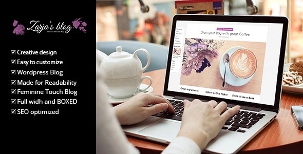 Zarja – Feminine WordPress Blog Theme 2.2