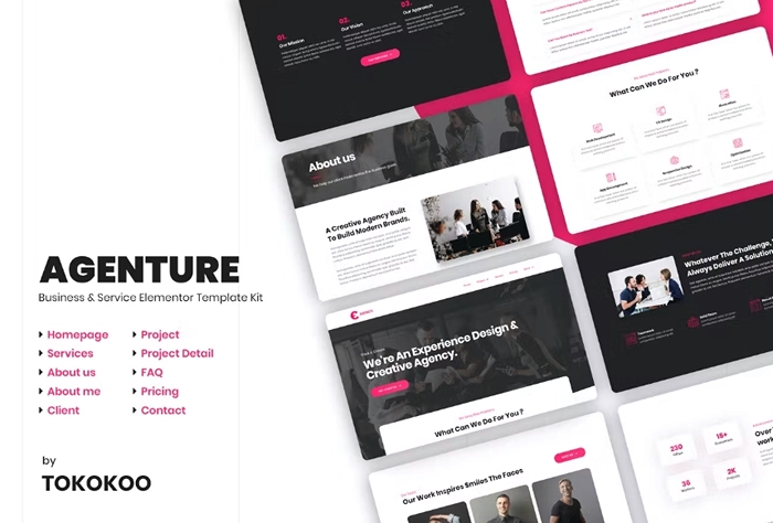 Agenture – Digital Agency & Startup Elementor Template Kit 1.0.0