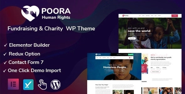 Poora – Fundraising & Charity WordPress Theme 1.0