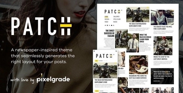Patch – Unconventional Newspaper-Like Blog Theme 1.5.0