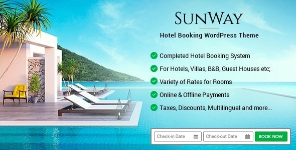 Sunway – Hotel Booking WordPress Theme 6.8.1