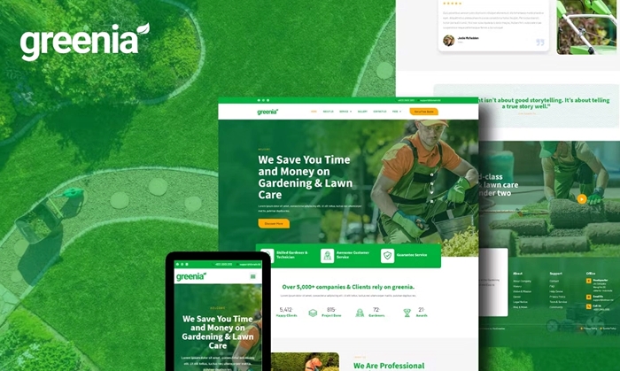 Greenia - Landscape & Gardening Elementor Template Kit 1.0.0