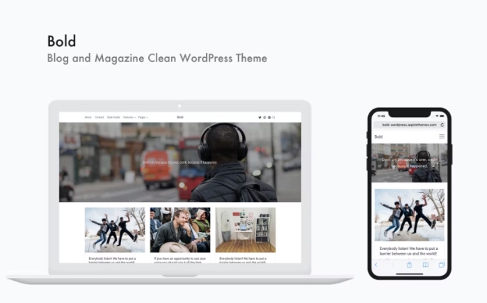 Bold – Blog and Magazine Clean WordPress Theme 1.0.4