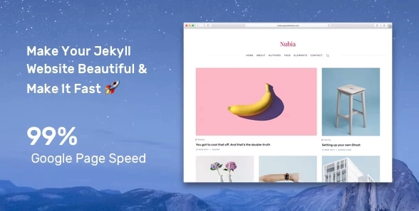 Nubia – Minimal Blog and Magazine Jekyll Theme 1.0.8