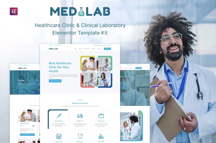 Medilab – Healthcare & Clinical Laboratory Elementor Template Kit 1.0.0
