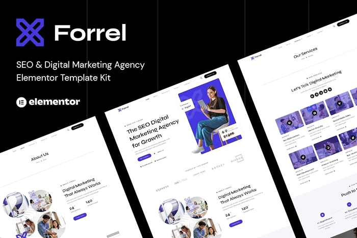 Forrel – SEO & Digital Marketing Agency Elementor Template Kit 1.0.0