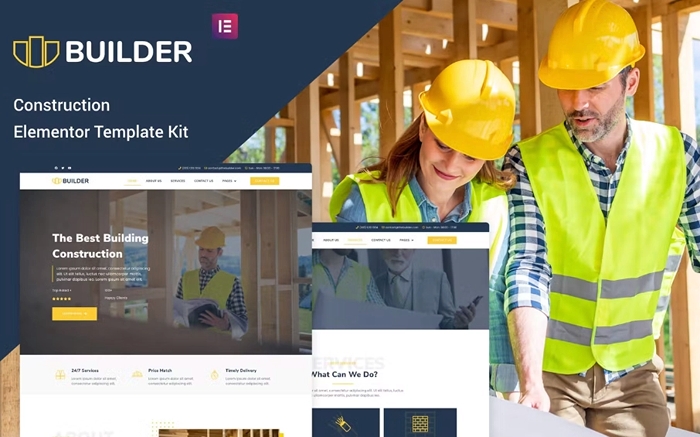 The Builder – Construction & Architecture Elementor Template Kit 1.0.0