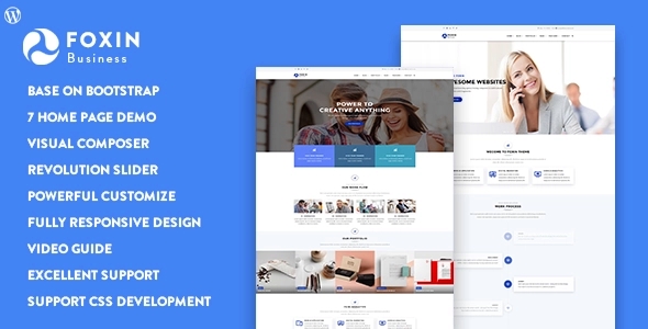 Foxin – Responsive Business WP Theme 1.1