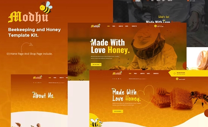 Modhu – Beekeeping & Honey Elementor Template Kit 1.0.0